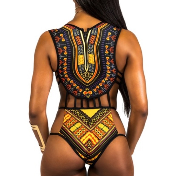 Tribal printed Monokini